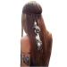 Set of 2 Gypsy Hippie Feather Headband Headdress and Armband Bohemian Headwear Headpiece Handmade Tribal Indian Fascinator Feather Hairband Hair Accessories for Women Lady (A)
