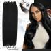 Moresoo Human Hair Extensions Weft Real Hair Black Double Weft Hair Extensions 24 Inch Hair Wefts Real Human Hair 100g/Pack #1 24 Inch(Pack of 1) WEFT #1 - Buy Online on GoSupps.com