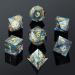 Dungeons and Dragons Dice Set DNDND Handmade Sharp Edge 7 Resin D&D Die with Gift Dice Case for DND Dungeons and Dragon Game (Dark Cyan with Gold Number) - Buy Online on GoSupps.com