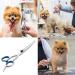 Dog Grooming Scissors Grooming Products for Dogs Pets Beauty Tool UK Accessories for Cleaning Puppy or Cat or Horse Face Professional Trimming Supplies Metal Curved Hair Rounded Top Thinning Shears - Buy Online on GoSupps.com