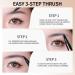 Erinde Microblading Eyebrow Pen - Waterproof Long-Lasting Natural-Hair-Like Brow Pencil with 4-Fork Tip - Walnut Brown 01 for Women - Buy Online on GoSupps.com