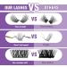 FLOMAZE 120 Cluster Lash Extensions - DIY Individual False Eyelashes for Natural Glamour Look (12mm) - Buy Online on GoSupps.com