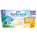 NESTL B B - P'TIT BRASS LES SANS SUCRES AJOUT S BANANE MANGUE DES 6 MOIS 4X90G - Buy Online on GoSupps.com
