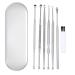 Ear Pick Tool Kit 1 Set Ear Wax Remove Tool Adults Ear Cleaner Portable Earwax Removal Scoops Stainless Steel Earwax Picks Ear Cleaning Tool Kit Silver