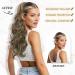 BARSDAR Ponytail Extension 20 Inch Curly Wavy Drawstring Ponytail Hair Extensions for Women Natural Synthetic Ponytails Hairpieces Fake Ponytails- Ash Brown & Blonde Highlight Ash Brown & Blonde Highlights - Buy Online on GoSupps.com