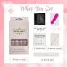 Maggidea Short Square French False Nails - 24pcs Stick on Nails with Glue, Classic Elegant White Tips Design for Women and Girls - Short Square Pink - Buy Online on GoSupps.com