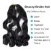 Bouncy French Curles Braiding Hair 9 Pack 22 Inch Synthetic Extensions - Pre-Stretched Wavy Hair - Premium Quality (1B) - Buy Online on GoSupps.com