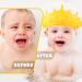 Kids Adjustable Baby Shower Cap - Yellow Bath Visor to Keep Water Out of Eyes and Ears - Buy Online on GoSupps.com