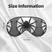 Black Spider Double-Sided Sleep Eye Mask | Soft Comfort Blindfold with Adjustable Strap | Block Out Light Perfect for Travel & Sleep - Buy Online on GoSupps.com