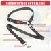 Adjustable Dog Car Headrest Safety Harness - Universal Buckle Seat Belt for Small Dogs (Black) - Buy Online on GoSupps.com