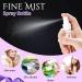 8 Pack 2oz Clear Mini Spray Bottles Set | Refillable Pocket Size Fine Mist Sprayers with Funnels and Labels | Travel Makeup Bottles Kit in White - Buy Online on GoSupps.com