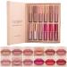 Skynest 12 Colors Lipstick Set Velvety Lip Gloss with Matte Finish Moisturizing with Gift Box
