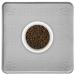 Ptlom Pet Placemat for Dog and Cat, Mat for Prevent Food and Water Overflow, Suitable for Medium and Small Pet,Silicone, 13" 13" 13" * 13" Grey