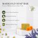 ADK Natural Marigold Soap Bar - Handmade Calendula & Olive Oil Vegan Soap for Dry Sensitive Skin | 4 oz Antioxidant Body Soap for Men Women & Babies - Buy Online on GoSupps.com
