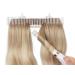 Hair Works ULTRA Hair Extension Holder - Professionally Designed to Securely Hold Extra Wide Wefts including Hand Tied Wefts  Wide Band Wefts  Beaded Wefts  and Full Bundles While You Wash  Color  Style & Store (White)