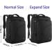 Matein Extra Large Carry on Backpack 40L - Water Resistant Weekender Bag for Men and Women - Lightweight Airplane Approved Travel Backpack in Black - Buy Online on GoSupps.com
