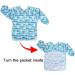 Luxja Baby Waterproof Long Sleeve Bib for Toddler (6-24 Months) - Whale Design - Buy Online on GoSupps.com