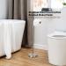 Free Standing Toilet Paper Holder Stand | 4-Roll Bathroom Storage | Brushed Nickel Stainless Steel - Buy Online on GoSupps.com