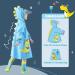 Kids Waterproof Dinosaur Raincoat | Boys Girls 3D Cartoon Rainsuit | Toddler Poncho | Children Rainwear 2XL Size 140-160 Cm - Buy Online on GoSupps.com