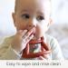 Smooch Rocking Teething Toys for Babies 0-6 Months - Silicone Baby Teether for Teething Relief | Light Blue+Clear - Buy Online on GoSupps.com