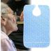 4 Types High Temperature Resistance No Deformation Pratical Dining Aid Bib Bib Apron Catch Food Leaking Soup for Adult the Elderly(27*17*2cm-Flower blue) - Buy Online on GoSupps.com