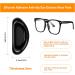 Shop Kysun 25 Couples Slipproof Self-Adhesive Silicone Nose Pads for Glasses & Sunglasses - Soft Anti-Slip Black - Buy Online on GoSupps.com
