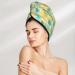 Quick-Dry Hair Towel Wrap with Button - Pineapple Pattern Hair Drying Turban for Effortless Hair Care - Buy Online on GoSupps.com