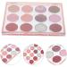NOLITOY 12 Girds Colorful Matte Shimmer Eyeshadow Palette for Eye Makeup High Pigmented Eye Shadow Primer Powder Palet B As Shown1 - Buy Online on GoSupps.com