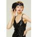 Coucoland 1920s Black Flapper Headband - Great Gatsby Women's Costume Accessory for Carnival - Buy Online on GoSupps.com