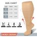 Cheeroyal Double Plus Size Compression Socks 20-30mmHG for Men & Women | Extra Wide Calf & Knee Support - Size 2XL - Buy Online on GoSupps.com