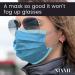 Disposable Face Mask 50 Pack Non-woven 3-Ply with Ear Loops Blue - Buy Online on GoSupps.com