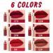 6Pcs Matte Liquid Lipstick Set - Brown Nude Pink Mauve Red Maroon Silky Velvet Long-Lasting Waterproof Lip Gloss Gift for Women - Matte Makeup Beauty Cosmetics - Buy Online on GoSupps.com