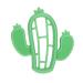 Nuby Silicone Teether  BPA Free  3+M  Cactus