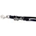 Adjustable Dog Liner for Small & Large Dogs - 2.40m Double Linen Leash (15mm Black) | International Shipping - Buy Online on GoSupps.com