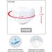 Pack of 10 White NYBEE KF94 Mask for Adults - 4 Layer Breathable Lightweight Comfort with Premium Earloops - Made in Korea - Buy Online on GoSupps.com