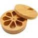 Wooden Daily & Weekly Pill Organizer - Travel-Friendly Vitamin Holder with Solid Wood Lid | HIS - Buy Online on GoSupps.com