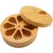 Wooden Pill Organizer - Daily & Weekly Medicine Holder for Travel | Vitamin Case with Solid Wood Lid | Improved Design for Easy Use - Buy Online on GoSupps.com