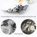 Unicra Black Opal Crystal Wedding Hair Comb - Bridal Headpiece for Women and Girls - Buy Online on GoSupps.com