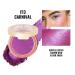 Oulac Rouge Powder Blush - Vegan Highly Pigmented Durable Gentle Shimmer | 1 Pack F13 Carnival (Purple Cactus Flower) - International Shipping Available - Buy Online on GoSupps.com