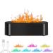 Flames aroma diffuser 7-color-light humidifier humidifier fragrance oil diffuser for children at home office room scent timer and waterless automatic switch-off-black black