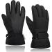 Arcweg children ski gloves Winter waterproof gloves warm breathable in the middle of feasts for unisex girls and boys winter sports black l/xl (10-12 years)