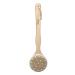 Diane Long Handle Exfoliating Dry Skin Brush  Natural Wood Color