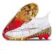 Jugafu Men's High-Top Soccer Cleats Spikes Shoes - Indoor/Outdoor Training Athletic Sneaker (8.5, White) - Buy Online on GoSupps.com
