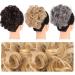 Messy Bun Hair Piece for Women Messy Bun Hair Pieces Elastic Drawstring Wave Curly Chignon Hairpiece Clip in Curly Hair Extension Short Synthetic Ponytail Extension for Women Fake Hair Accessories LF01-2-33 - Buy Online on GoSupps.com