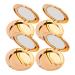 Anneome Bo te de Rangement pour Poudre 4 Pcs tui Fard Joues Vide Rond Dor 432 avec Miroir Compact Portable pour Maquillage Voyage DIY