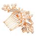 MAGICLULU Accessories Hair Side Comb for Girl Bride Hair Side Comb Tiara Hair Comb for Women Pearl Hair Comb European and American Headgear Crown Hair Accessories Women's Rhinestones