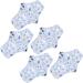 5-Pack Washable Reusable Menstrual Pads | Cotton Period Pads for Women | Cloth Panty Liners | Size M - Buy Online on GoSupps.com