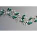 BERYUAN Women Pearl Hair Vine Emerald Green Crystal Leaf Hair Band Piece Silver Headpiece Wedding Hair Accessory Gift for Her Party Headress for Bride Bridesmaid Girls (style 1) - Buy Online on GoSupps.com
