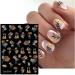 JMEOWIO 3D Embossed Flower Nail Art Stickers Decals Self-Adhesive 5D Colorful Floral Line Nail Supplies Nail Art Design Decoration Accessories 4 Sheets - Buy Online on GoSupps.com