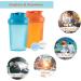 OOTD Protein Shaker Bottle 400ml - Leakproof BPA Free Perfect for Creamy Whey Protein Shakes - Includes Sieve & Scale (2PCs: Blue & Orange) - Buy Online on GoSupps.com